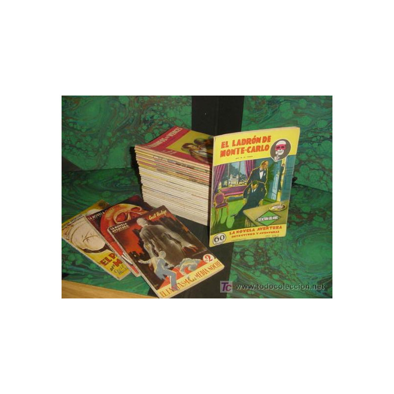 LA NOVELA AVENTURA (HYMSA).  1ª EDICION DE SEXTON BLAKE Y OTROS